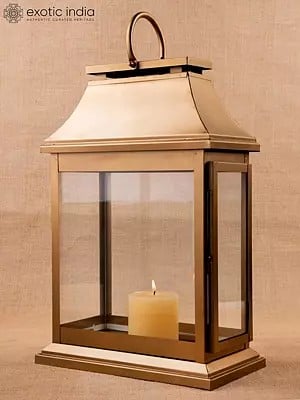 18" Decorative Lantern For Home | Iron And Glass | Home And Decor