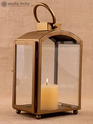 Candle Lantern For Decor | Iron And Glass | Decorative Item