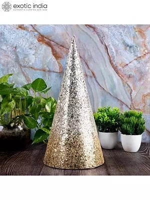 4" Decorative Iron Cone Showpiece In Attractive Look | Table Decor