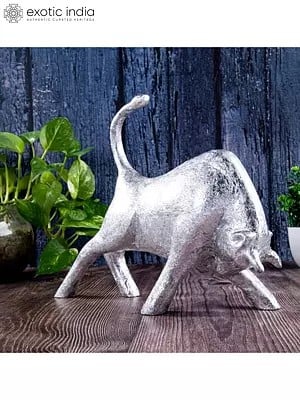 10" Home Decorative Aluminum Bull Statue Showpeice | For Table Decor