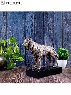 9" Aluminum Dog Showpiece | Home Decor Item