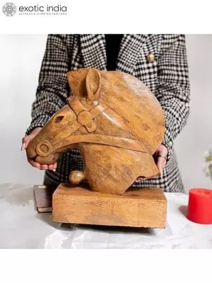 13" Horse Head Table Accent | Modern Home Decor Item