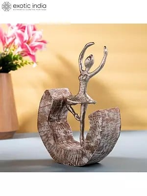 10" The Dancing Girl - Table Accent | Aluminum and Wood