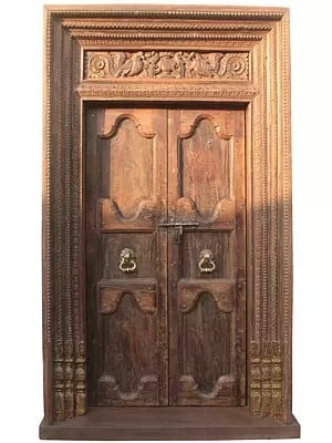 82" Large Old Village Traditional Wood Door