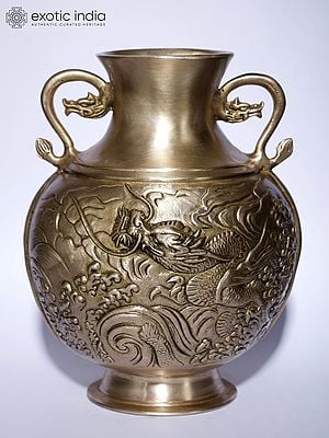 9" Designer Brass Pot