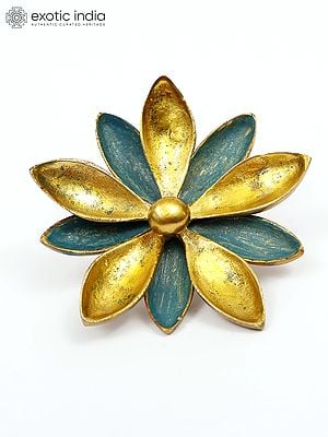 4" Double Layers Decorative Sun Flower in Brass | Wall Decor