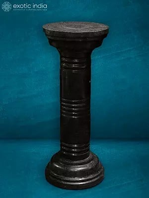 42” Stand In Rajasthan Black Marble | Handmade | Home Décor