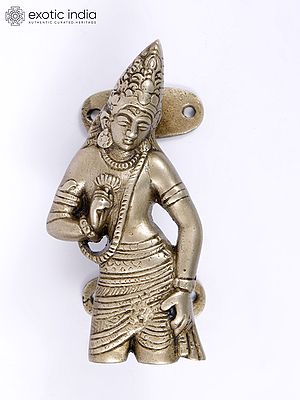 5" Ajanta Brass Door Handle