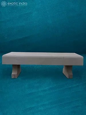 20" Designer Stone Bench  | Beige sandstone