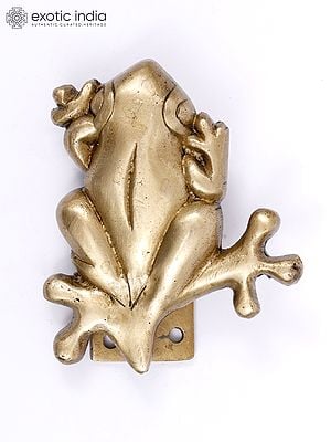 4" Frog Design Brass Door Knocker