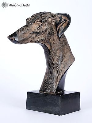 8" Greyhound Dog Bust | Table Decor
