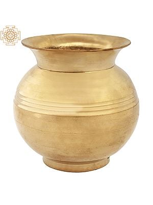 3.4" Small Puja Kalash | Brass Puja Kalash | Handmade | Made In India