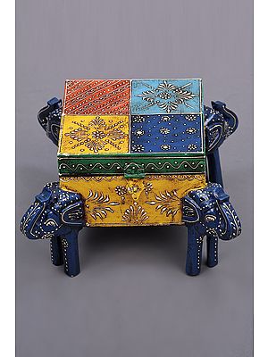 10" Hand Painted Decorated Boxes | Handmade Mango Wood Box | Made in India