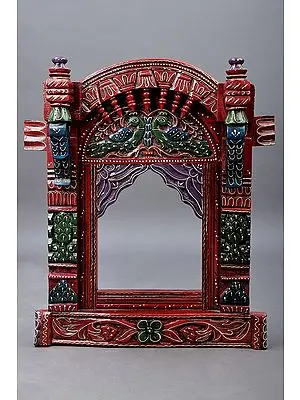 24" Hand Painted Decorative Jharokha (Window) | Wood Jharokha | Handmade Art | Made In India