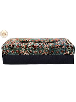 9" Floral Tissue Box | Handmade | Made in India