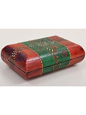 6" Hand Painted Decorated Boxes | Mango Wood | Handmade | Made In India