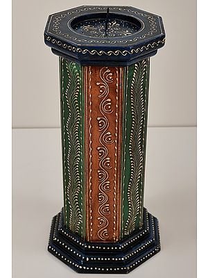 12" Decorative Colorfull Candle Stand | Decorative Candle Stand | Handmade Art | Made In India
