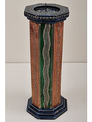 15" Decorative Colorfull Candle Stand | Decorative Candle Stand | Handmade Art | Made In India