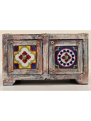 10" Decorative Wooden Box | Handmade | Made In India