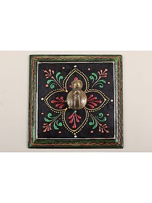 4" Decorative Wood Key Holder | Wooden Key Holder | 1 Hooks | Handmade Art | Made In India