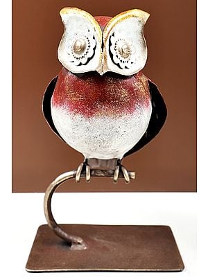 11" Handmade Decorative Owl