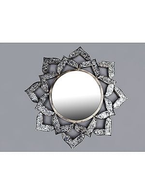 36" Flower Design Bathroom Mirror