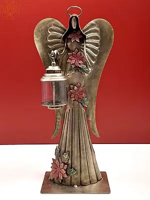 22" Angel with Candle Stand | Handmade