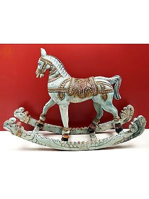30" Wooden Decorative Hand Painted  Horse | Wooden Horse | Handmade | Made In India