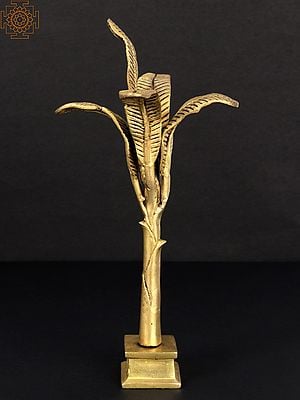 10" Brass Banana Tree | Handmade