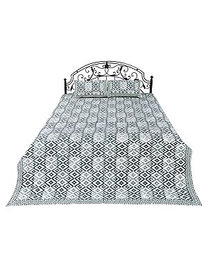 Pure Cotton Block Print Bedsheet with Pillow Covers from Jaipur