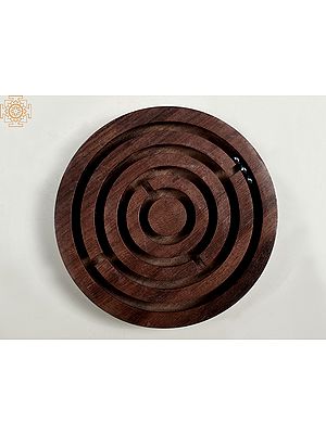 Wooden Labyrinth Board Game Ball in Maze Puzzle | Handmade