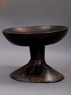 13" Tribal Wooden Bowl | Handmade
