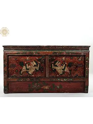 34" Hand Painted Tibetan Altar Box