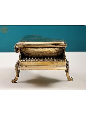 5" Brass Piano Shaped Candy Box | Handmade