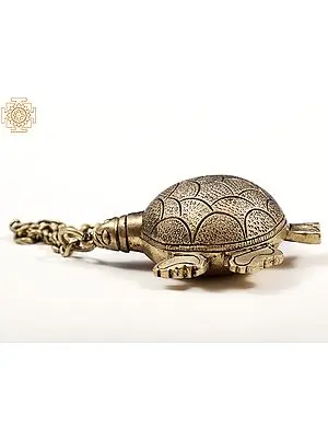 Brass Turtle Etra (Perfume) Bottle with Inner Lid and Screw Cap | Handmade