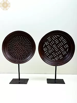 17" Lattice Design Table Decor (pair ) | Handmade