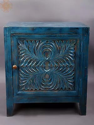 27" Vintage Decorative Wooden Cabinet | Handmade