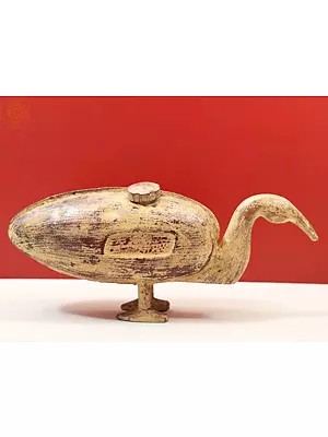 19" Iron Duck with Rustic Look | Handmade Decorative Object