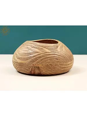 8" Vintage Wooden Decorative Vases | Handmade