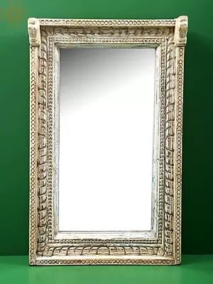 21" Wooden Frame Beautiful Rectangle Mirror