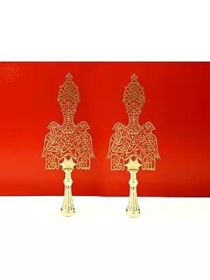 20" Couple of Falcon Design Alam (Pair) | Handmade