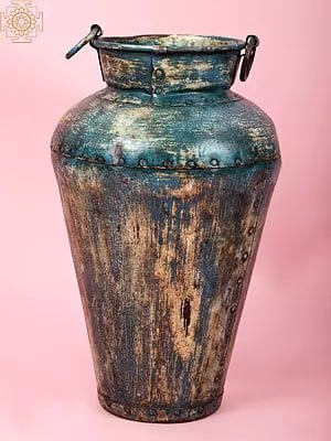 18" Vintage Iron Flower Pot