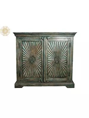 42" Vintage Decorative Wooden Cabinet