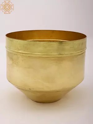 7" Traditional Rice Grains Measuring Brass Vessel