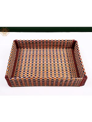 13" Korai Grass Handmade Tray (Languishing Art Of Tamil Nadu)