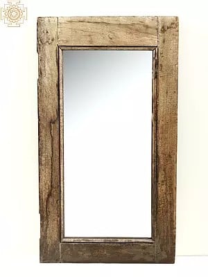 Mirror Framed in Vintage Wooden Window
