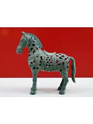 8" Brass Decorative Horse Figurine