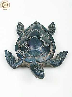 5" Small Brass Turtle Figurine