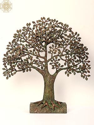19" Brass Tree of Life with Stand