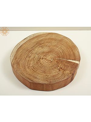 12" Wooden Circular Shape Pedestal